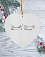 Wood Ornament - Heart