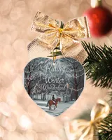 Wood Ornament - Heart