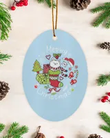 Wood Ornament - Oval