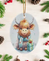 Wood Ornament - Oval