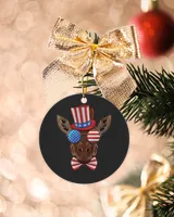 Giraffe 4th of July American USA Uncle Sam Hat 184