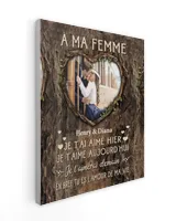 À ma Femme Ready To Hang Portrait Canvas white 11x14in