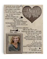 Personalized Custom I Never Left You Heart Memorial Canvas Art FC60 Ready To Hang Portrait Canvas white 11x14in