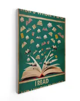 That's What I Do I Read And I Know Things Poster and Canvas Ready To Hang Portrait Canvas white 11x14in