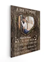 À ma Femme Ready To Hang Portrait Canvas white 11x14in