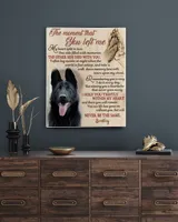 Personalized Custom The Moment That You Left Me My Heart Dog Pet Memorial Canvas Art Poster DC16 Ready To Hang Portrait Canvas white 11x14in