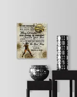 Personalized Softball My Our Daughter Poster/Canvas Lovely Gifts to Daughter from Family Ready To Hang Portrait Canvas white 11x14in