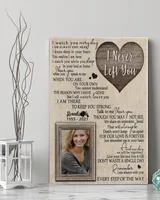 Personalized Custom I Never Left You Heart Memorial Canvas Art FC60 Ready To Hang Portrait Canvas white 11x14in