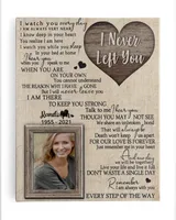 Personalized Custom I Never Left You Heart Memorial Canvas Art FC60 Ready To Hang Portrait Canvas white 11x14in
