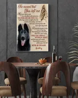 Personalized Custom The Moment That You Left Me My Heart Dog Pet Memorial Canvas Art Poster DC16 Ready To Hang Portrait Canvas white 11x14in