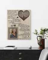 Personalized Custom I Never Left You Heart Memorial Canvas Art FC60 Ready To Hang Portrait Canvas white 11x14in