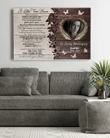 Personalized Custom A Letter From Heaven Memorial Canvas Art FC79 Ready To Hang Landscape Canvas white 14x11in
