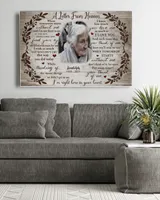 Personalized Custom A Letter From Heaven Memorial Canvas Art FC80 Ready To Hang Landscape Canvas white 14x11in