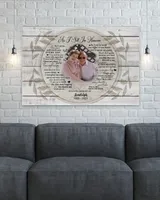 Personalized Custom As I Sit In Heaven With Photo Memorial Canvas Art FC53 Ready To Hang Landscape Canvas white 14x11in