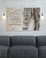 Personalized Custom A Letter From Heaven Memorial Canvas Art FC78 Ready To Hang Landscape Canvas white 14x11in