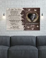 Personalized Custom A Letter From Heaven Memorial Canvas Art FC79 Ready To Hang Landscape Canvas white 14x11in