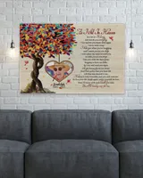 Personalized Custom As I Sit In Heaven Poem Cardinal Memorial Canvas Art  FC83 Ready To Hang Landscape Canvas white 14x11in