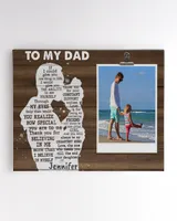 Gifts for dad If I could give you one thing in life Ready To Hang Landscape Canvas white 14x11in