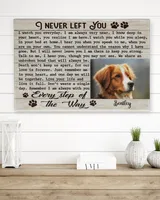 Personalized Custom I Never Left You Dog Cat Pet Memorial Canvas Art Poster DC26 Ready To Hang Landscape Canvas white 14x11in