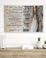 Personalized Custom A Letter From Heaven Memorial Canvas Art FC78 Ready To Hang Landscape Canvas white 14x11in