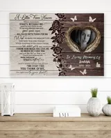 Personalized Custom A Letter From Heaven Memorial Canvas Art FC79 Ready To Hang Landscape Canvas white 14x11in