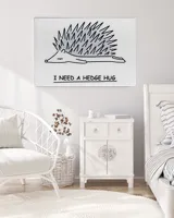 I need a hedge hug canvas