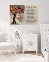 Personalized Custom As I Sit In Heaven Poem Cardinal Memorial Canvas Art  FC83 Ready To Hang Landscape Canvas white 14x11in