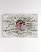 Personalized Custom As I Sit In Heaven With Photo Memorial Canvas Art FC53 Ready To Hang Landscape Canvas white 14x11in