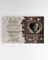 Personalized Custom A Letter From Heaven Memorial Canvas Art FC79 Ready To Hang Landscape Canvas white 14x11in