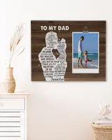 Gifts for dad If I could give you one thing in life Ready To Hang Landscape Canvas white 14x11in