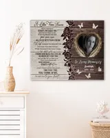 Personalized Custom A Letter From Heaven Memorial Canvas Art FC79 Ready To Hang Landscape Canvas white 14x11in