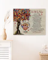 Personalized Custom As I Sit In Heaven Poem Cardinal Memorial Canvas Art  FC83 Ready To Hang Landscape Canvas white 14x11in