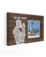 Gifts for dad If I could give you one thing in life Ready To Hang Landscape Canvas white 14x11in