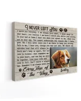 Personalized Custom I Never Left You Dog Cat Pet Memorial Canvas Art Poster DC26 Ready To Hang Landscape Canvas white 14x11in