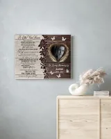 Personalized Custom A Letter From Heaven Memorial Canvas Art FC79 Ready To Hang Landscape Canvas white 14x11in