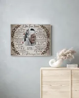 Personalized Custom A Letter From Heaven Memorial Canvas Art FC80 Ready To Hang Landscape Canvas white 14x11in
