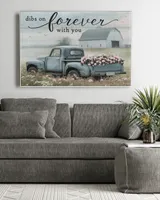 Dibs On Forever With You - Personalized Couple Canvas
