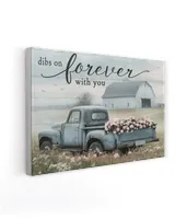 Dibs On Forever With You - Personalized Couple Canvas