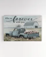 Dibs On Forever With You - Personalized Couple Canvas
