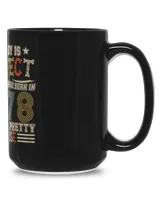 Nobody Is Perfect But If You Were Born In 1978 You Are Pretty Close USA80 Black Mug 15oz black 15oz