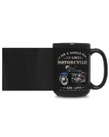A Simple Man Love Motorcycles and America Black Mug 15oz black 15oz