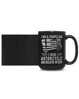 I Simple Man Ride Motorcycles Believe Jesus Black Mug 15oz black 15oz