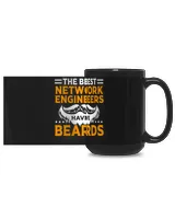 The Best Network Engineer Have Beards Black Mug 15oz black 15oz