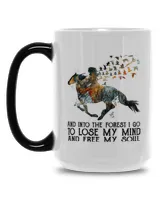 horse forest girl into the forest I go
