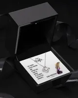 To my wife-Stay positive Love Knot Silver Necklace no-gift-wrap standard-box