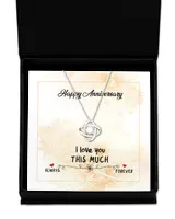 Love Knot Silver Necklace