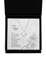 Love Knot Silver Necklace