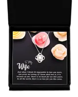 Love Knot Silver Necklace