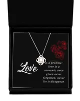 Love Knot Silver Necklace