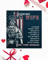 Jewelry Gift For Army Wife From Husband With Message Card - To The Best Army Wife Love Knot Silver Necklace no-gift-wrap standard-box